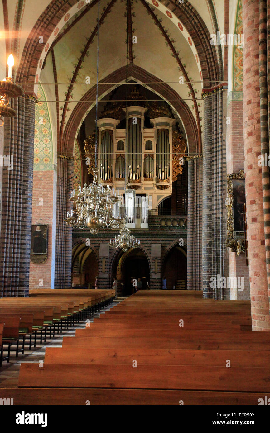 Marcussen Schuke orgue de la Cathédrale Saint Pierre à Schleswig. C'est l'un des monuments les plus importants de Schleswig-Holstein. Il s'agit d'une prédication de l'église. Photo : Klaus Nowottnick Date : 27 mai 2012 Banque D'Images
