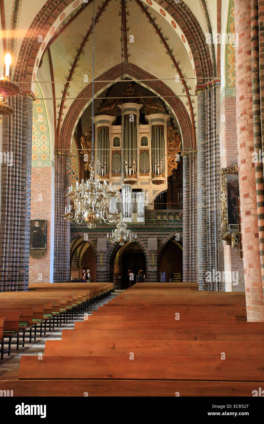 Marcussen Schuk orgue de la Cathédrale Saint Pierre à Schleswig. C'est l'un des monuments les plus importants de Schleswig-Holstein. Il s'agit d'une prédication de l'église. Photo : Klaus Nowottnick Date : 27 mai 2012 Banque D'Images