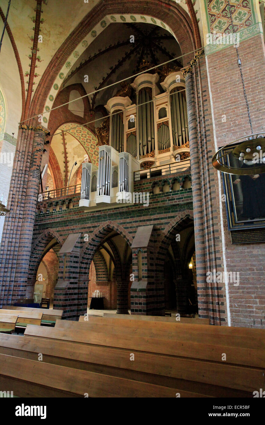 Marcussen Schuk orgue de la Cathédrale Saint Pierre à Schleswig. C'est l'un des monuments les plus importants de Schleswig-Holstein. Il s'agit d'une prédication de l'église. Photo : Klaus Nowottnick Date : 27 mai 2012 Banque D'Images