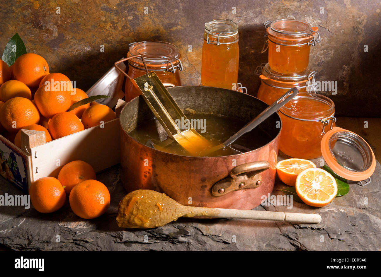 Faire de la confiture. Banque D'Images