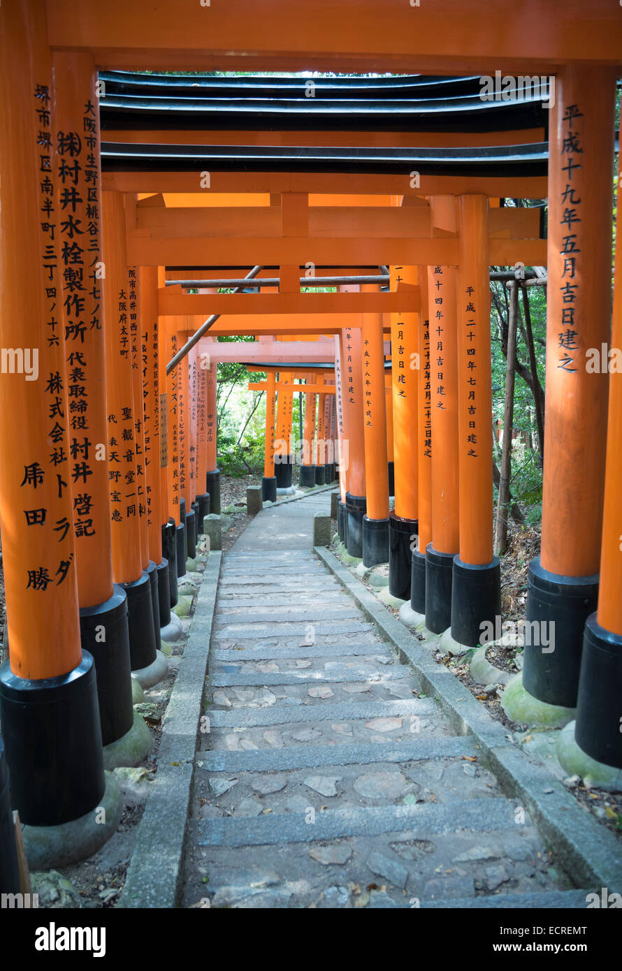 Fushimi Inari-taisha, Kyoto, Japon. Banque D'Images
