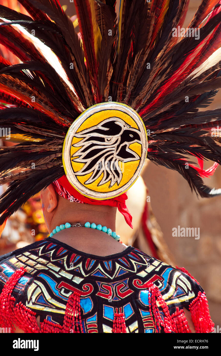Native American Indian dress costume plumes Banque D'Images