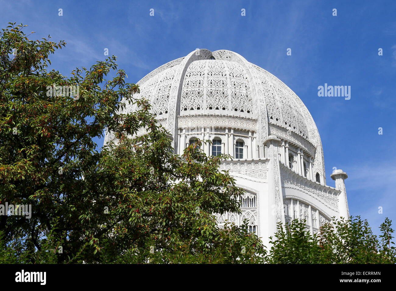 Baha'i House of Worship, Wilmette, Illinois, United States, Amérique du Nord Banque D'Images