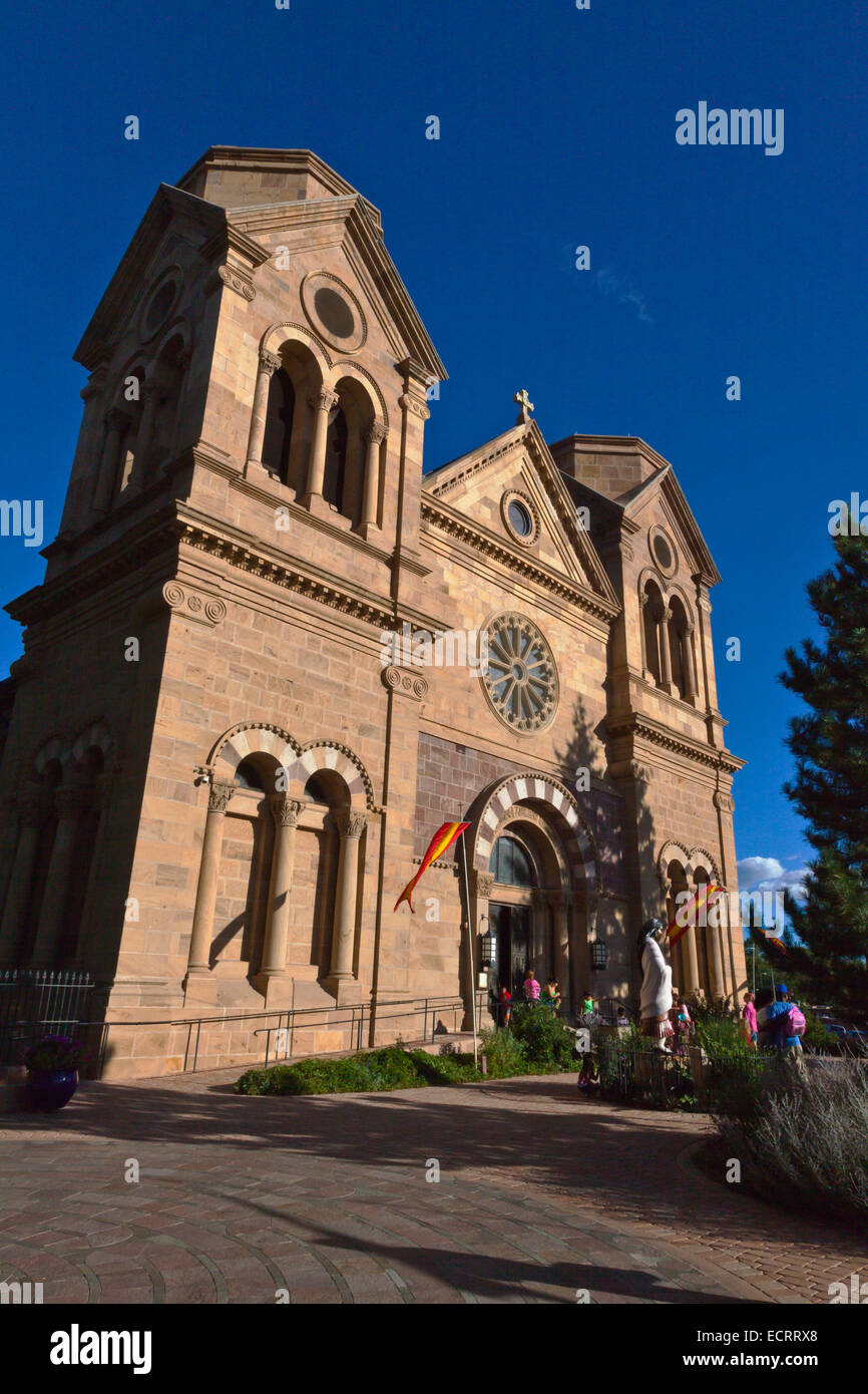 La basilique cathédrale de Saint François d'assise - Santa Fe, NOUVEAU MEXIQUE Banque D'Images