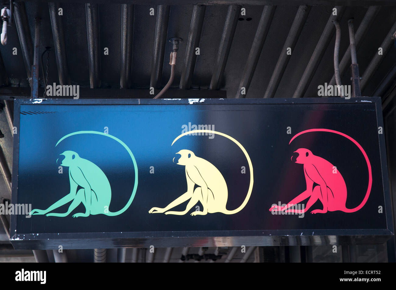 Trois Singes sages Store Se connecter dans la rue Chapel, Prahran, Melbourne Banque D'Images