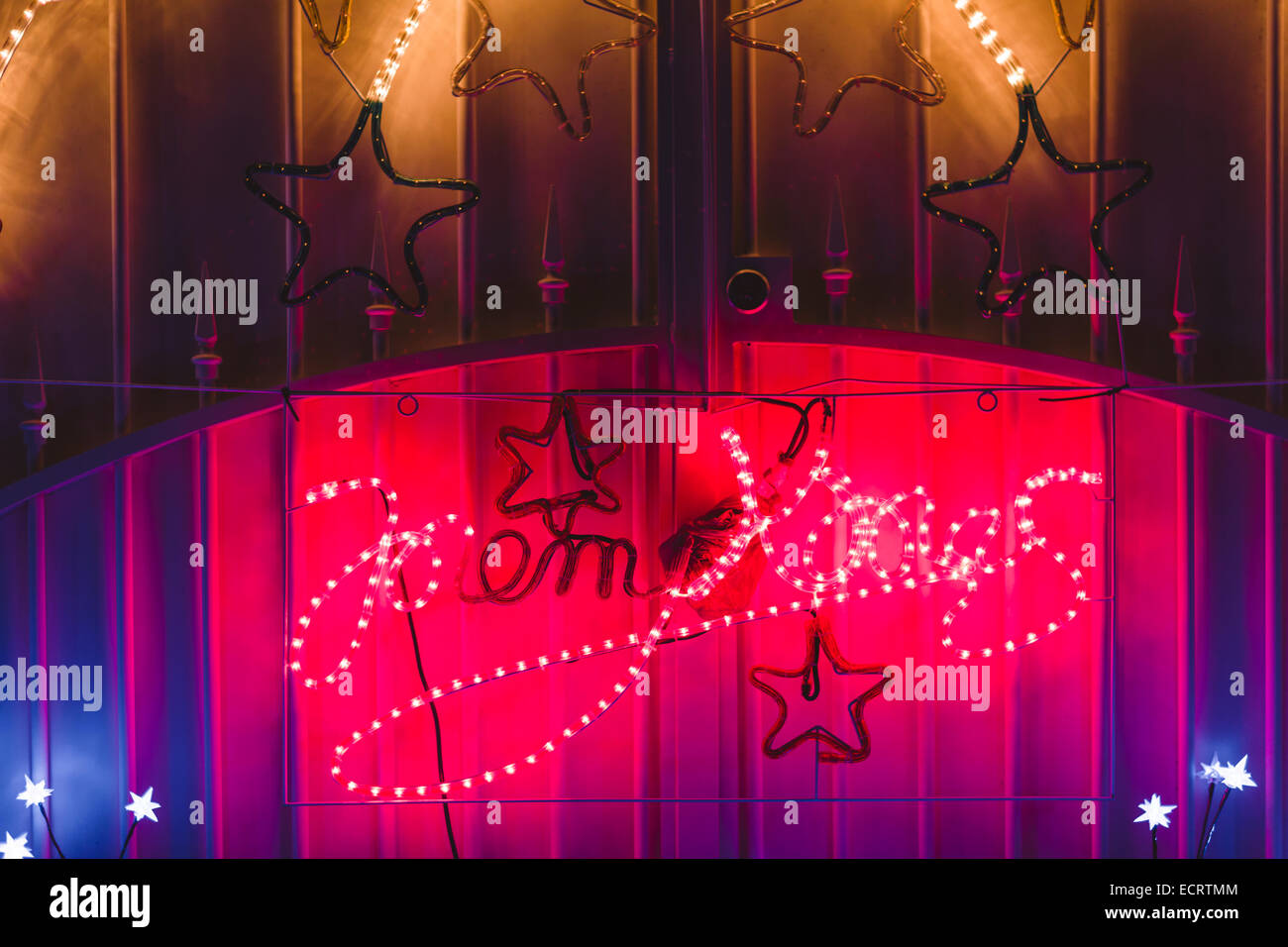 Décorations de Noël chambre Banque D'Images