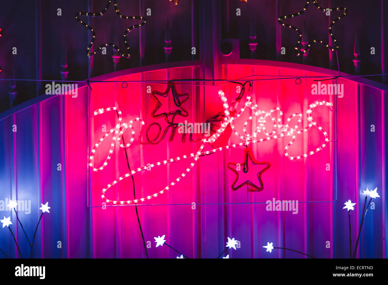 Décorations de Noël chambre Banque D'Images