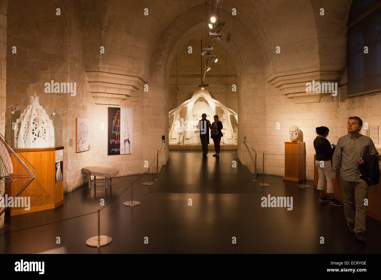 Dans Sagrada Familia expositions modèle Musée de Barcelone, Catalogne, Espagne. Banque D'Images