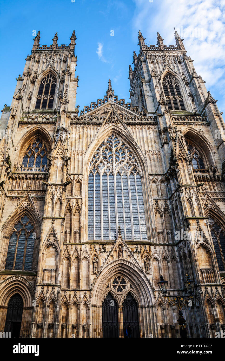 York Minster, la cathédrale de la ville de New York. Banque D'Images