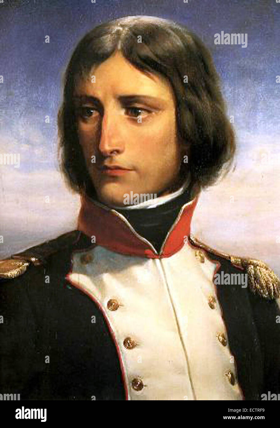 Napoléon Bonaparte, âgé de 23, le Lieutenant-colonel d'un bataillon de volontaires républicains corses Banque D'Images