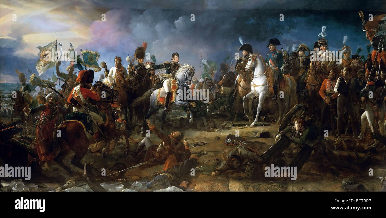 Napoléon à la bataille d'Austerlitz par François Gérard, 1805. Banque D'Images
