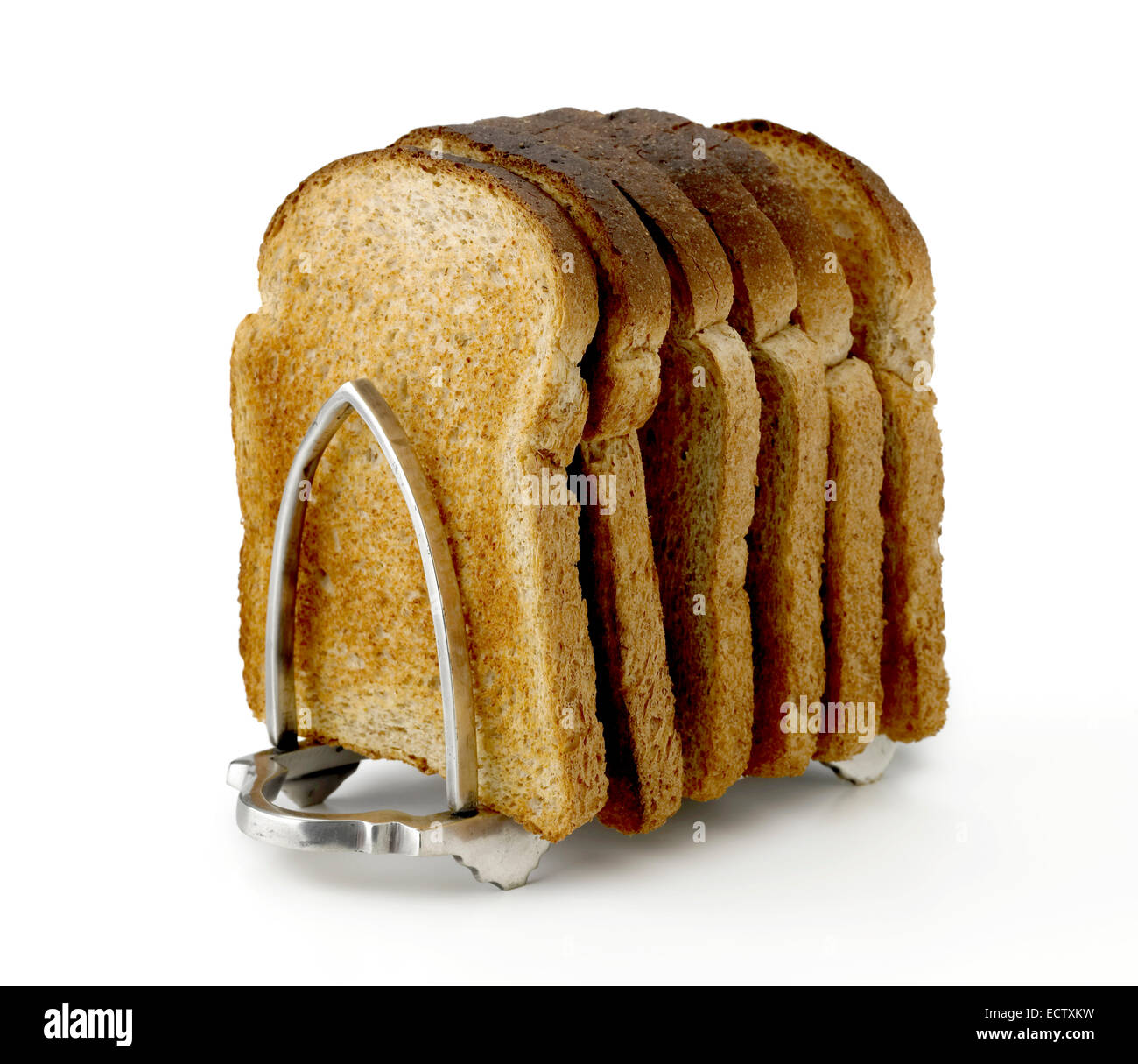 Dans toast toast rack Banque D'Images