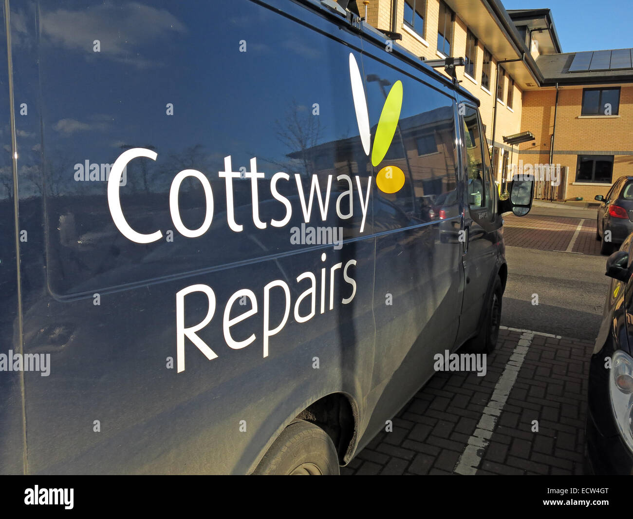 Cottsway Association Logement Van, Witney, West Oxfordshire, Angleterre, RU Banque D'Images