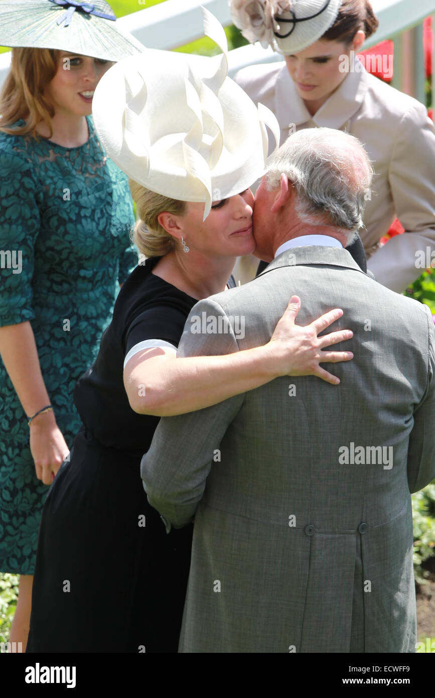 2014 Royal Ascot - Atmosphère et Celebrity Sightings - Jour 1 : Avec le Prince Charles, prince de Galles,Zara où Philips : Ascot, Royaume-Uni Quand : 17 Juin 2014 Banque D'Images