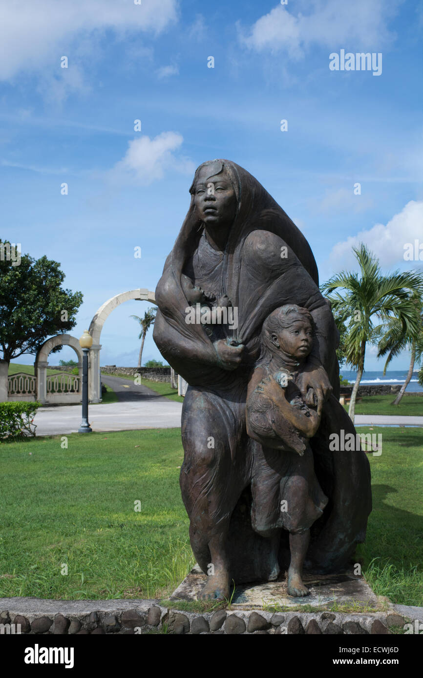 Micronésie, Îles Mariannes, US Territoire de Guam Agana, Hagatna (alias). Le Gouverneur Ricardo J. Bordallo complexe. Banque D'Images