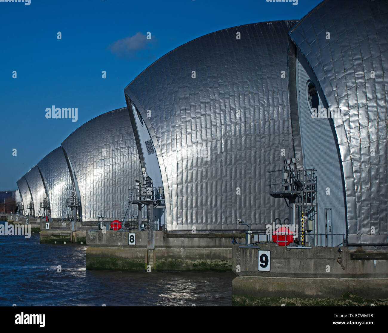 Londres Thames Barrier Banque D'Images