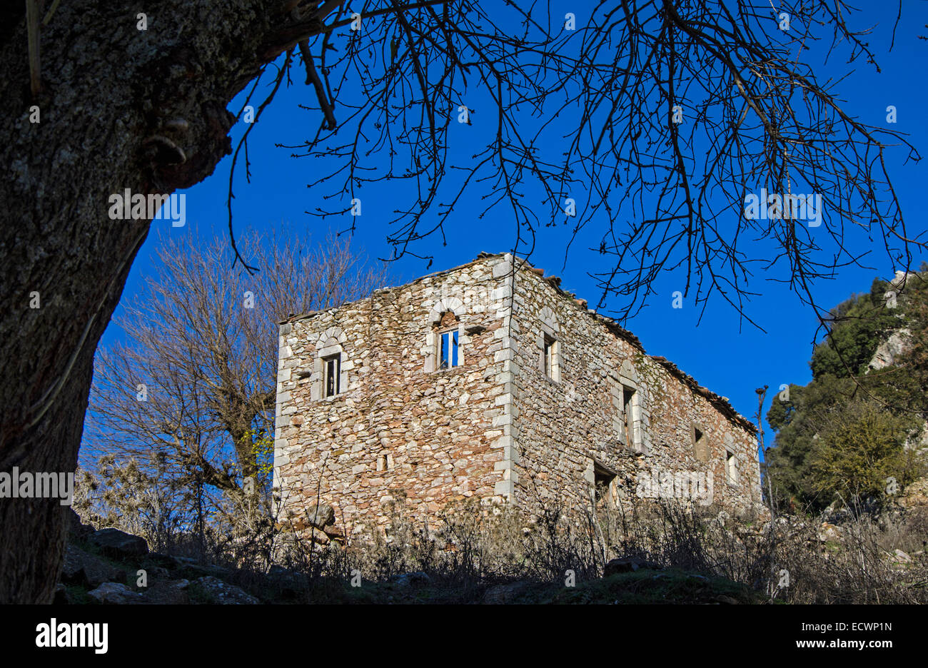 Vieille maison abandonnée Banque D'Images