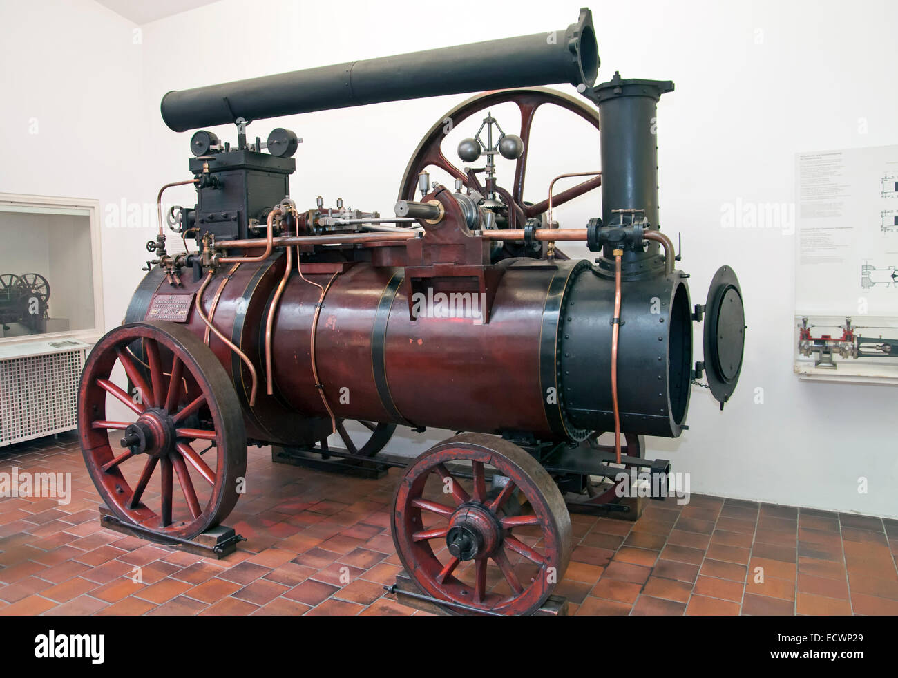 Exposition de transport dans le Deutsches Museum de Munich, Allemagne. Banque D'Images