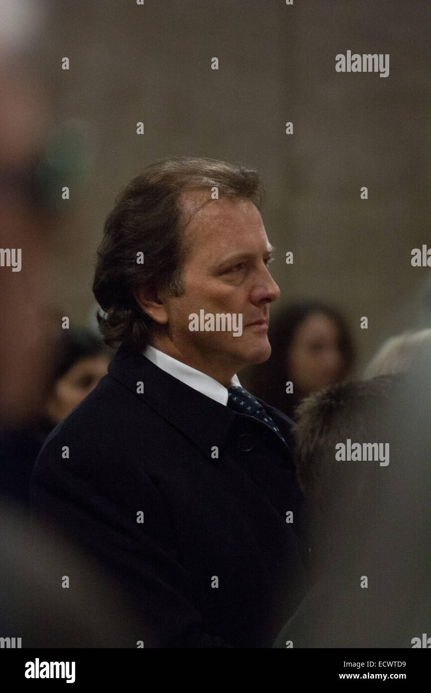 L'Italie, le 20 mai 2014. Le fils de Virna Lisi, Corrado Pesci ont assisté aux funérailles de l'actrice italienne Virna Lisi qui est mort à l'âge de 78.nt. Credit : Luca/Prizia Pacific Press/Alamy Live News Banque D'Images