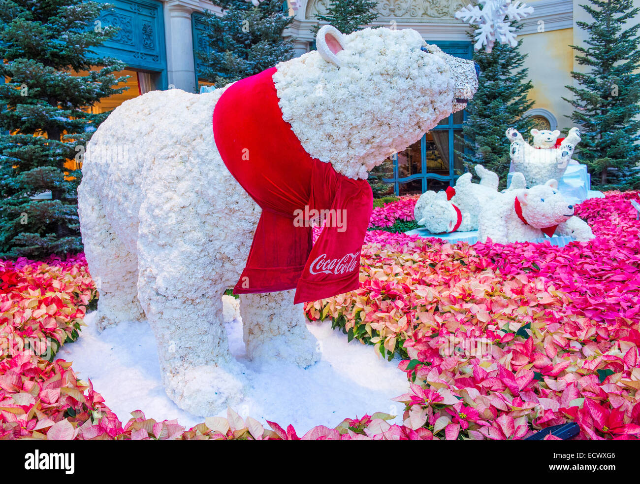 Saison d'hiver en hôtel Bellagio Conservatory & Botanical Gardens à Las Vegas Banque D'Images