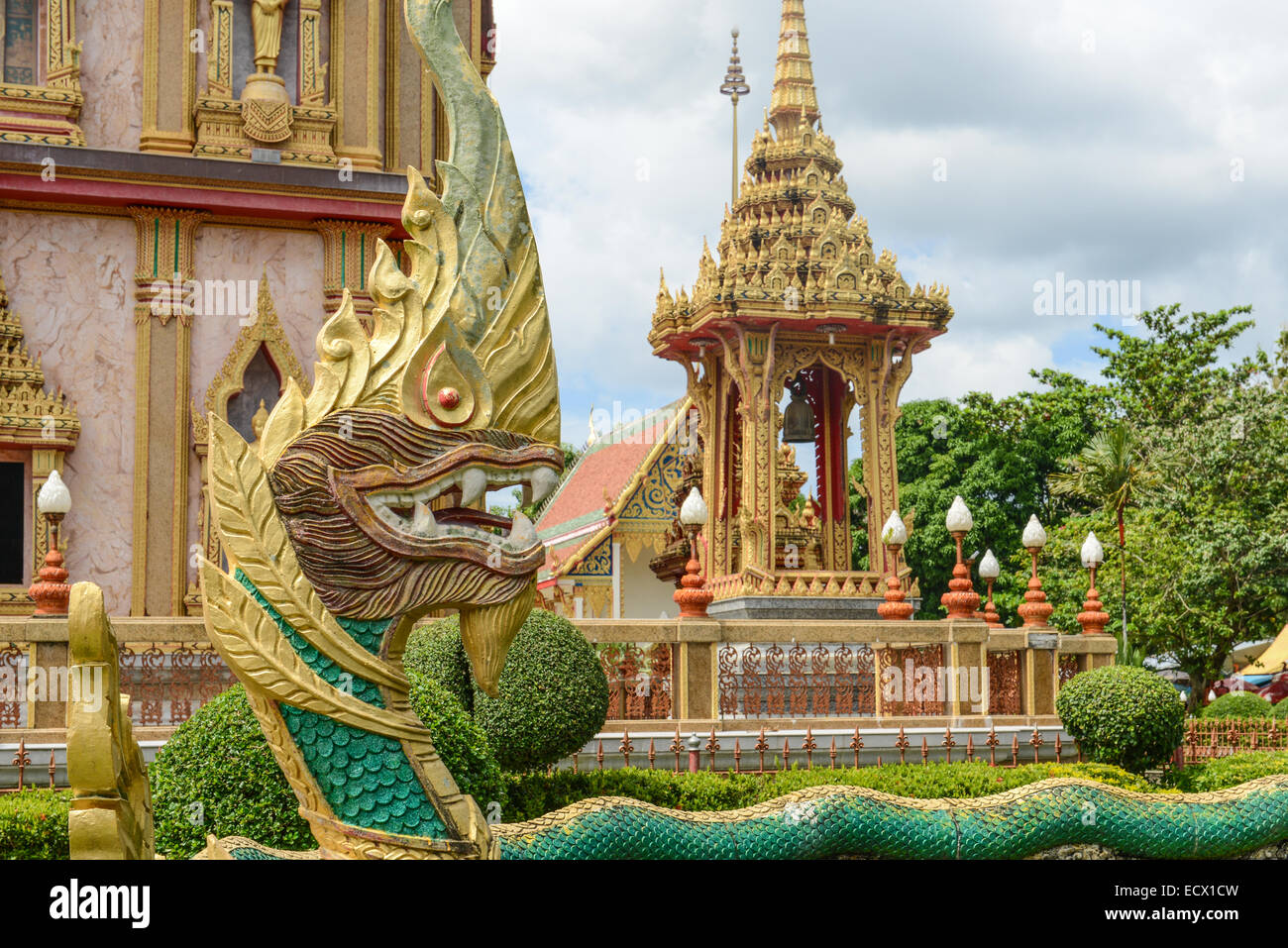 Dragon at Wat Chalong à Phuket Banque D'Images