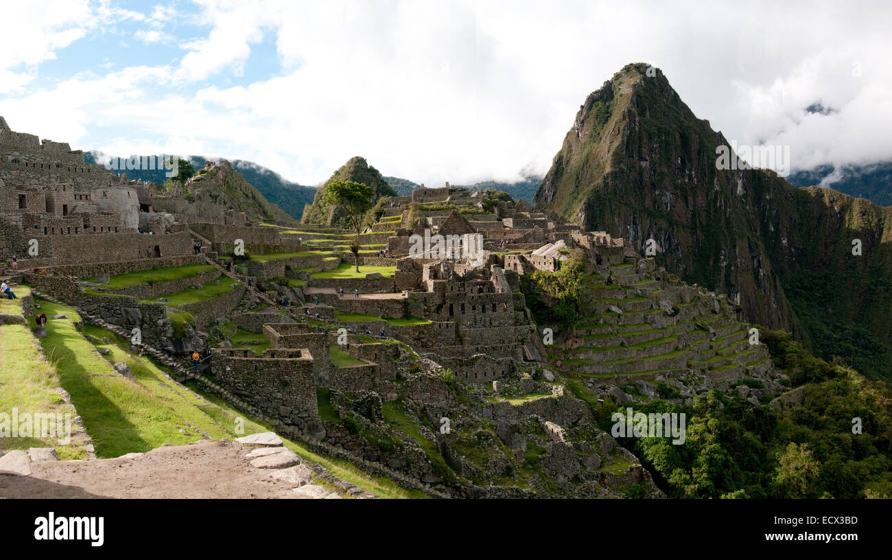 La photo du Machu Picchu point d'intérêt, Pérou Banque D'Images