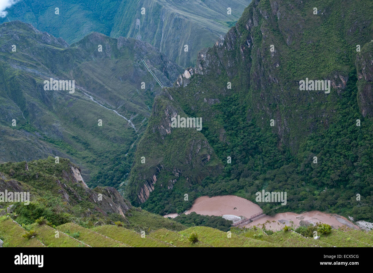 La photo du Machu Picchu point d'intérêt, Pérou Banque D'Images La photo du Machu Picchu point d'intérêt, Pérou Banque D'Images