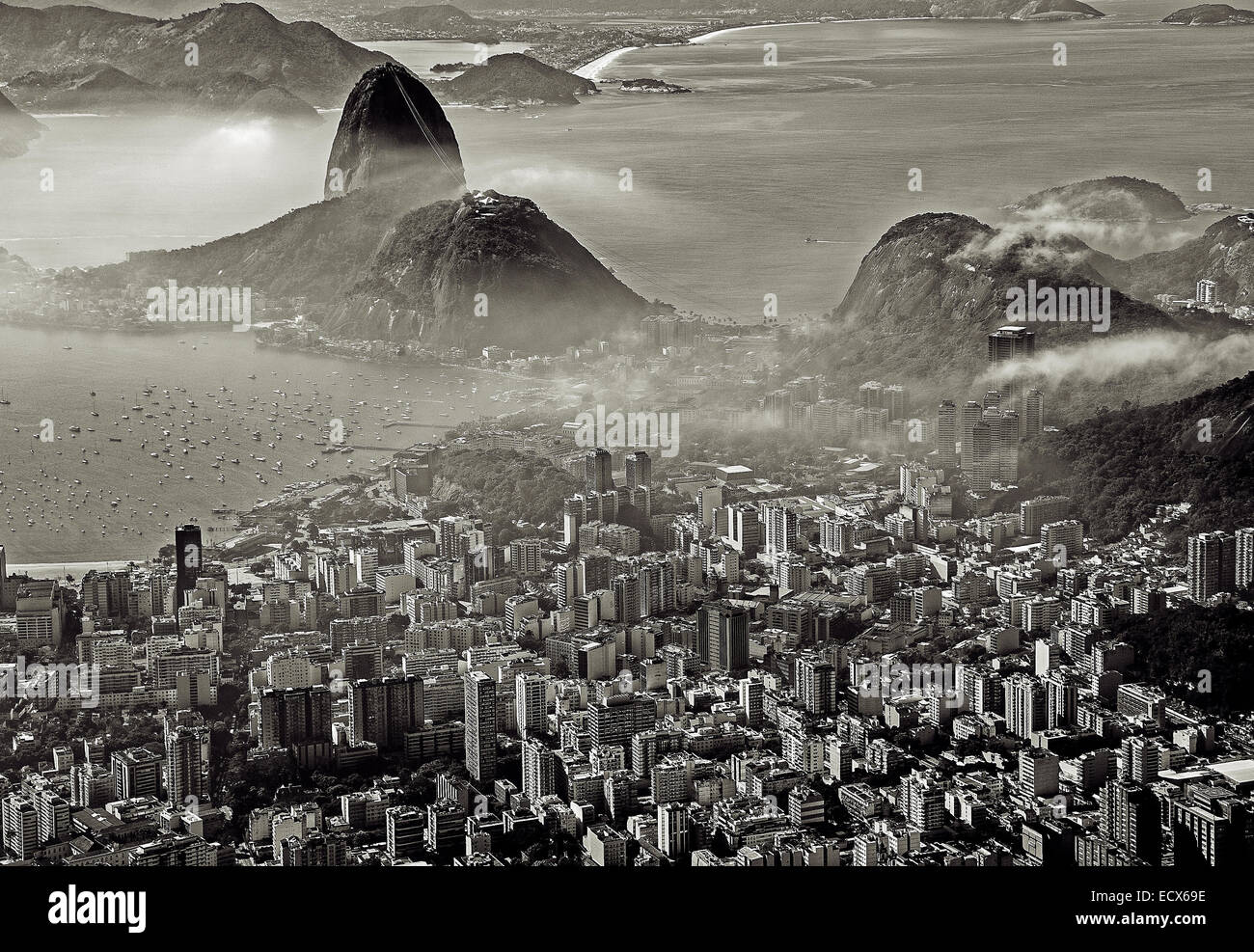 Portrait de Rio de Janeiro Banque D'Images