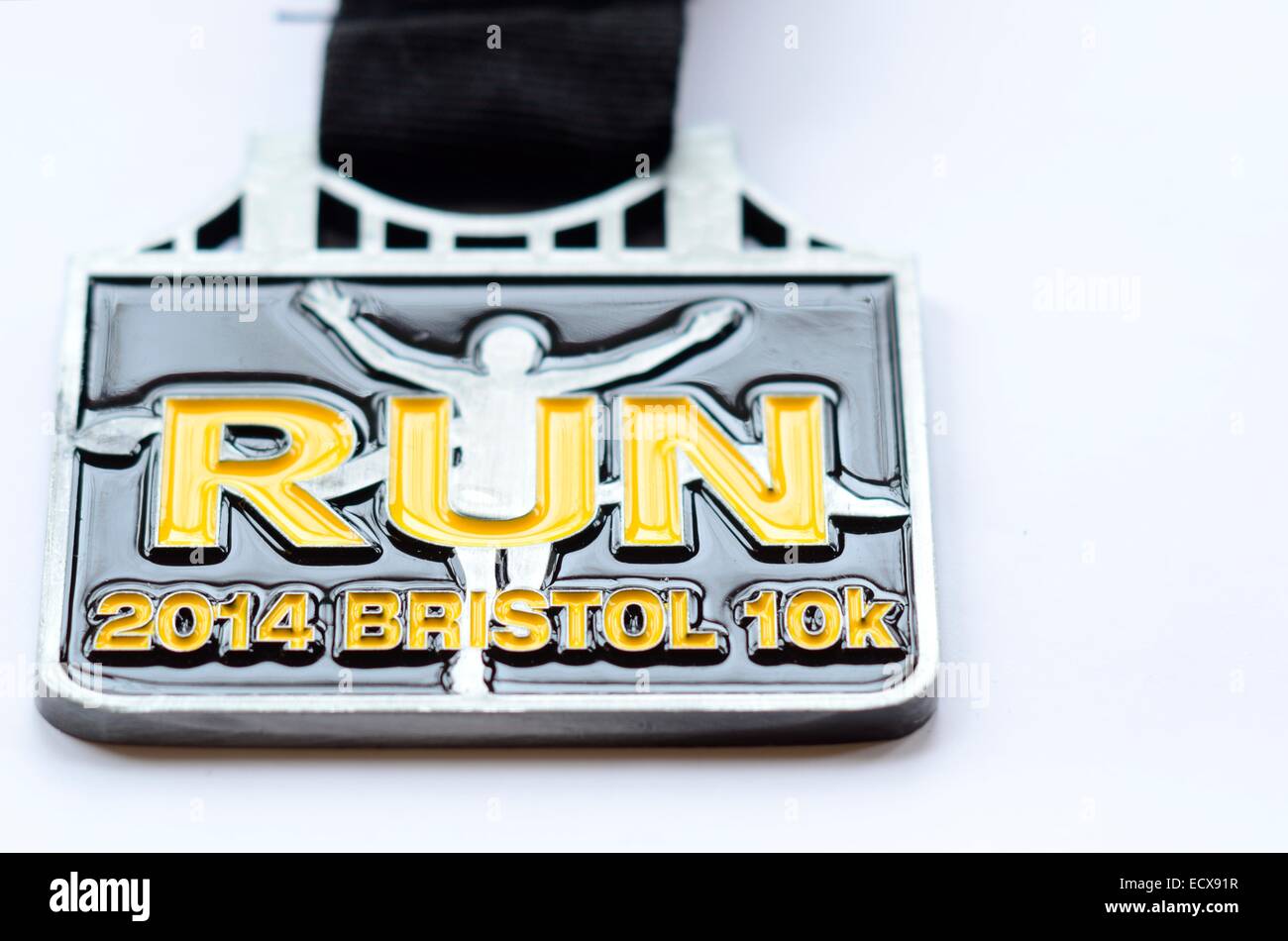 Bristol 10k 2014 médaille de finition Banque D'Images