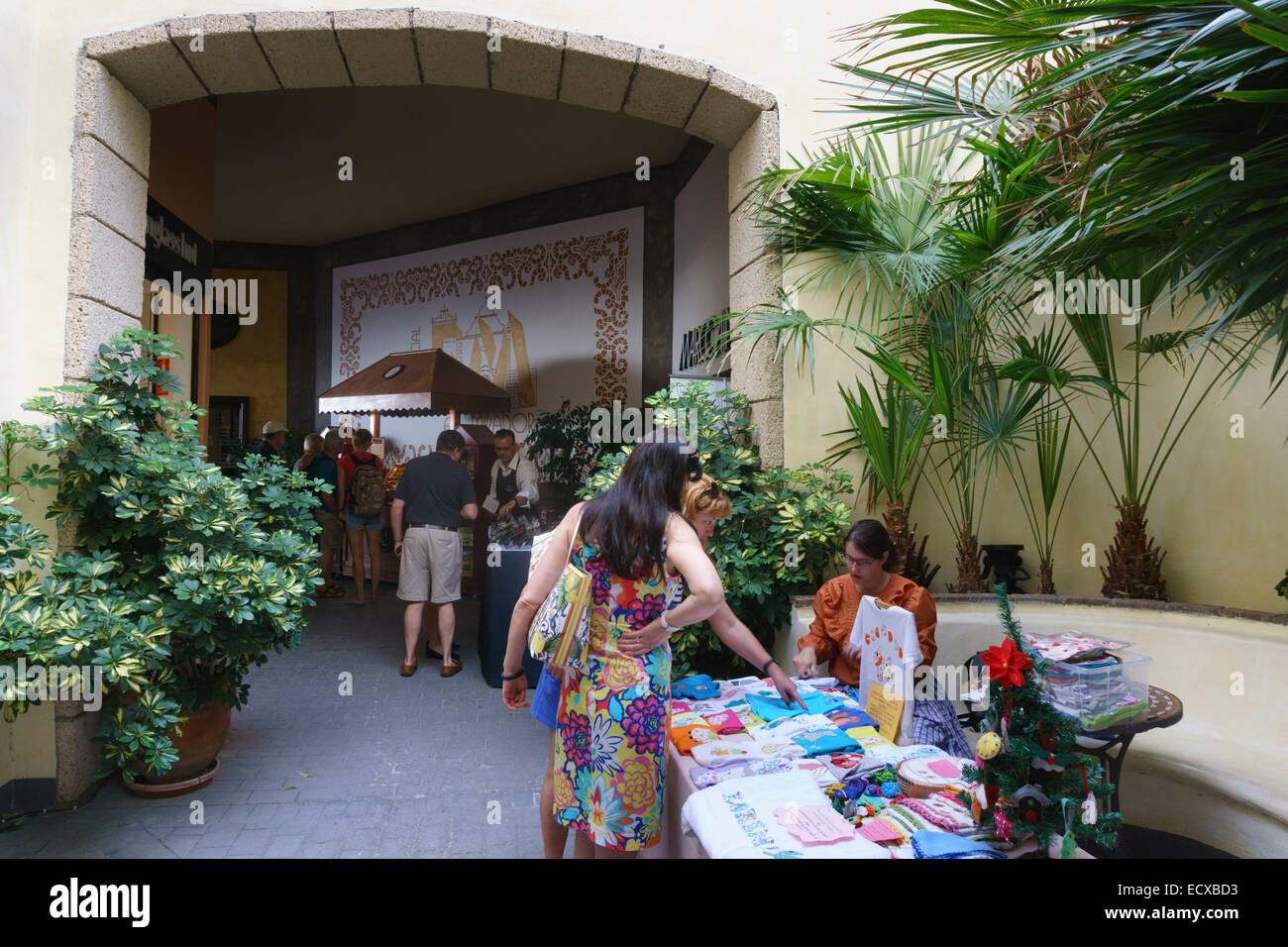 Tenerife - Bahia del Duque, village d'artisans, de l'artisanat et de produire juste. Banque D'Images