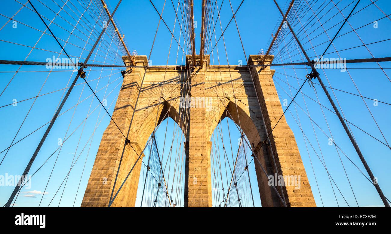 Pont de brooklyn new york city noir et blanc Banque de photographies et ...