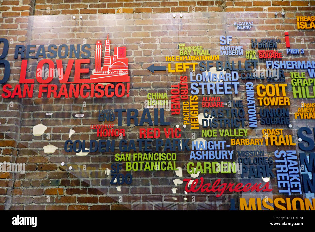Raisons d'aimer San Francisco CA Banque D'Images