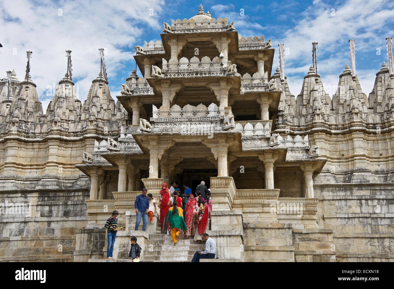 Adinath Jain temple, Rankpur, Rajasthan, Inde Banque D'Images