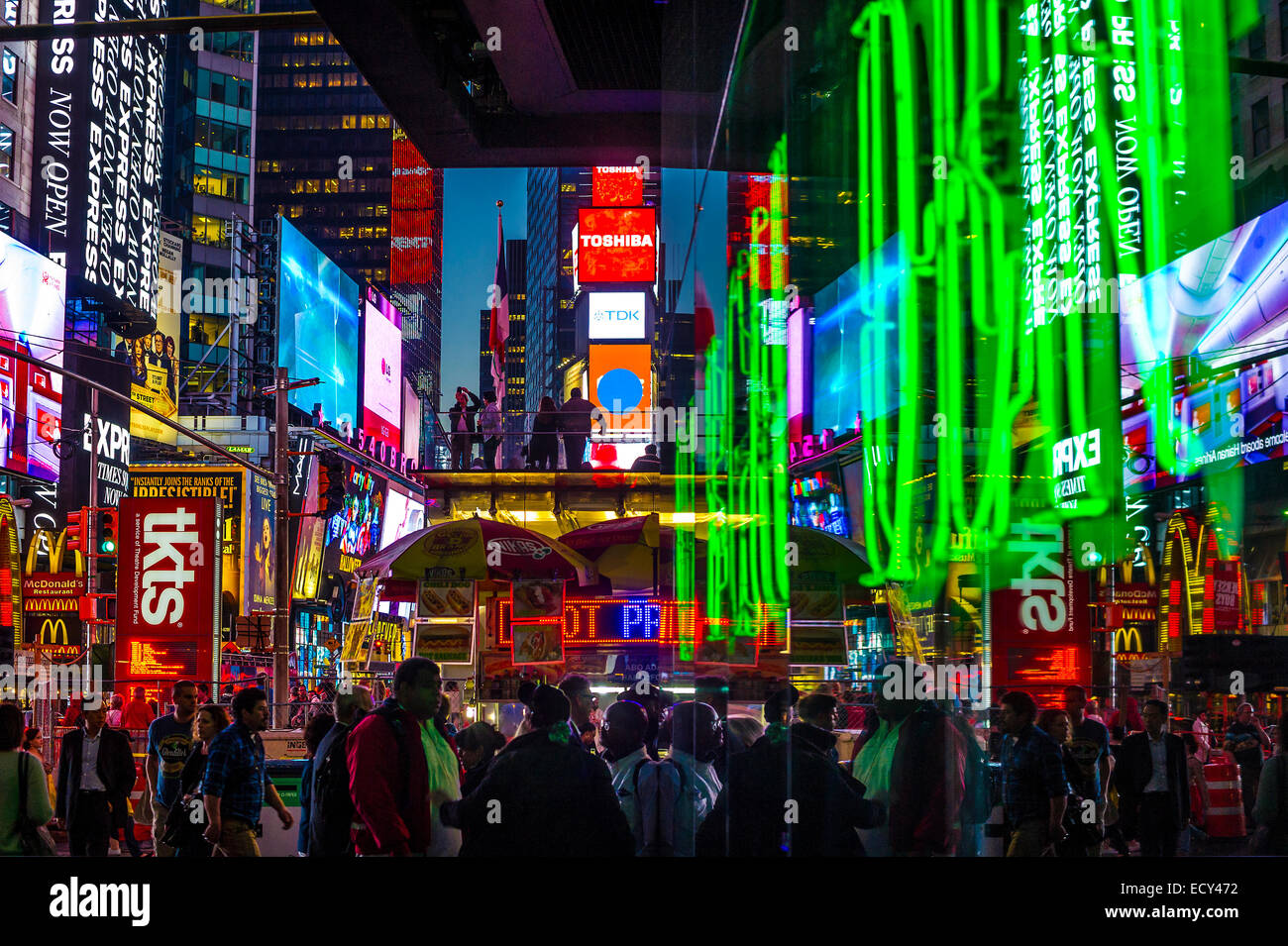 Times Square, Manhattan, New York City, New York, United States Banque D'Images