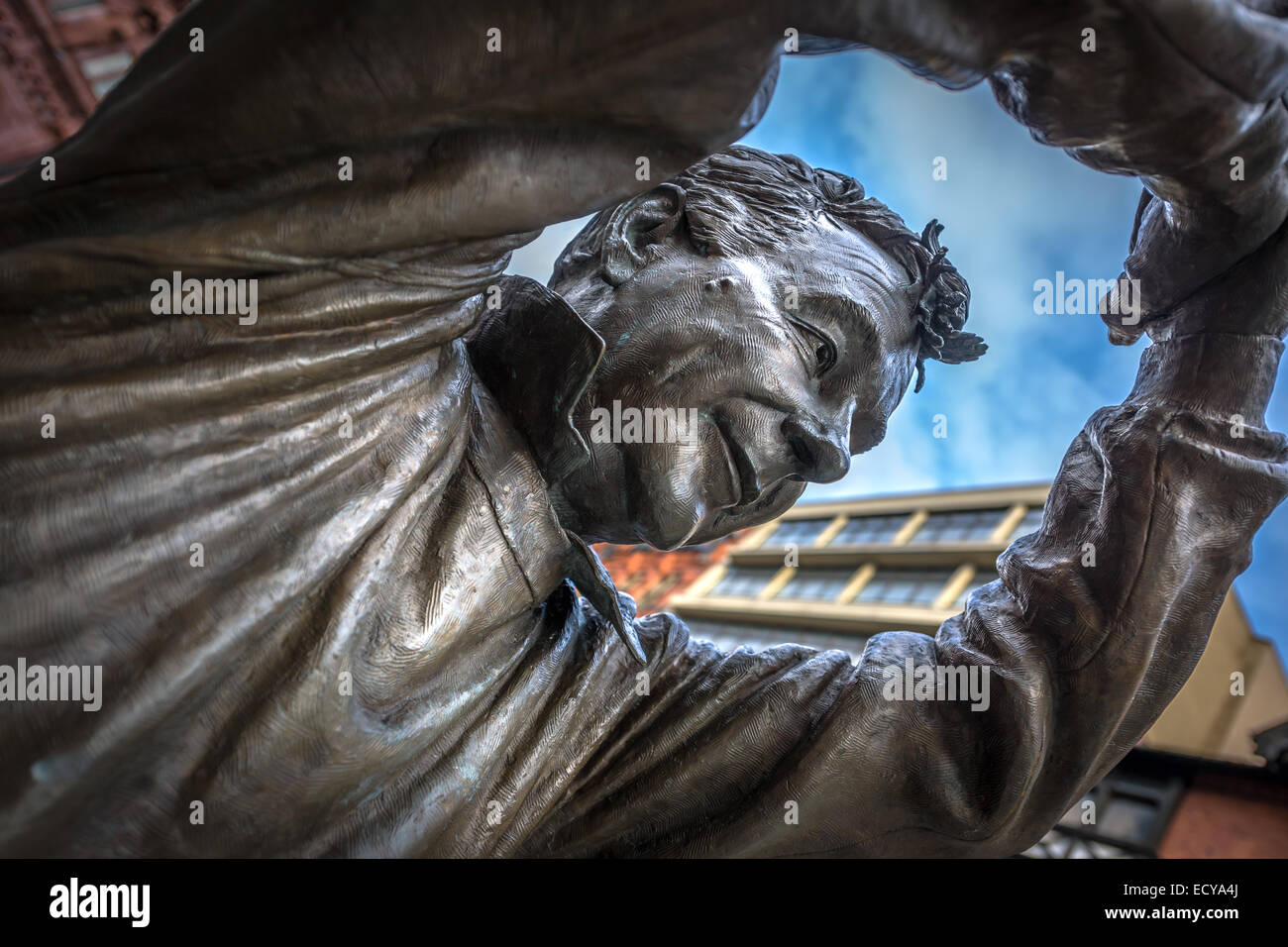 Statue de Brian Clough à Nottingham Banque D'Images