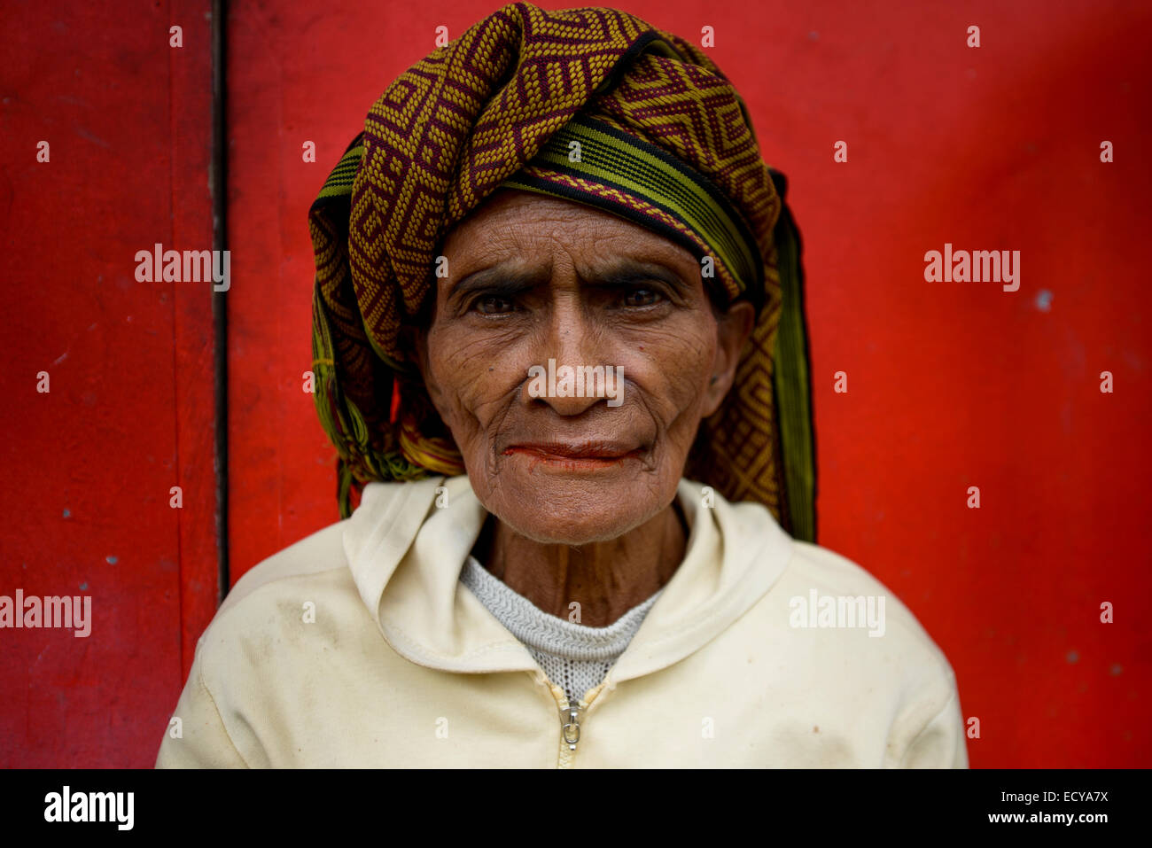Femme du Timor occidental, en Indonésie Banque D'Images
