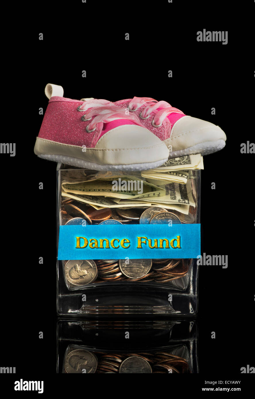 Fonds danse jar pour votre petite fille. Banque D'Images