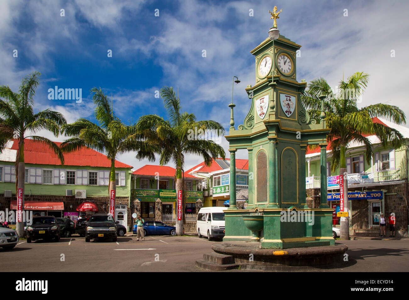 Rond-point du cirque à Basseterre, île de St Martin, Antilles Banque D'Images
