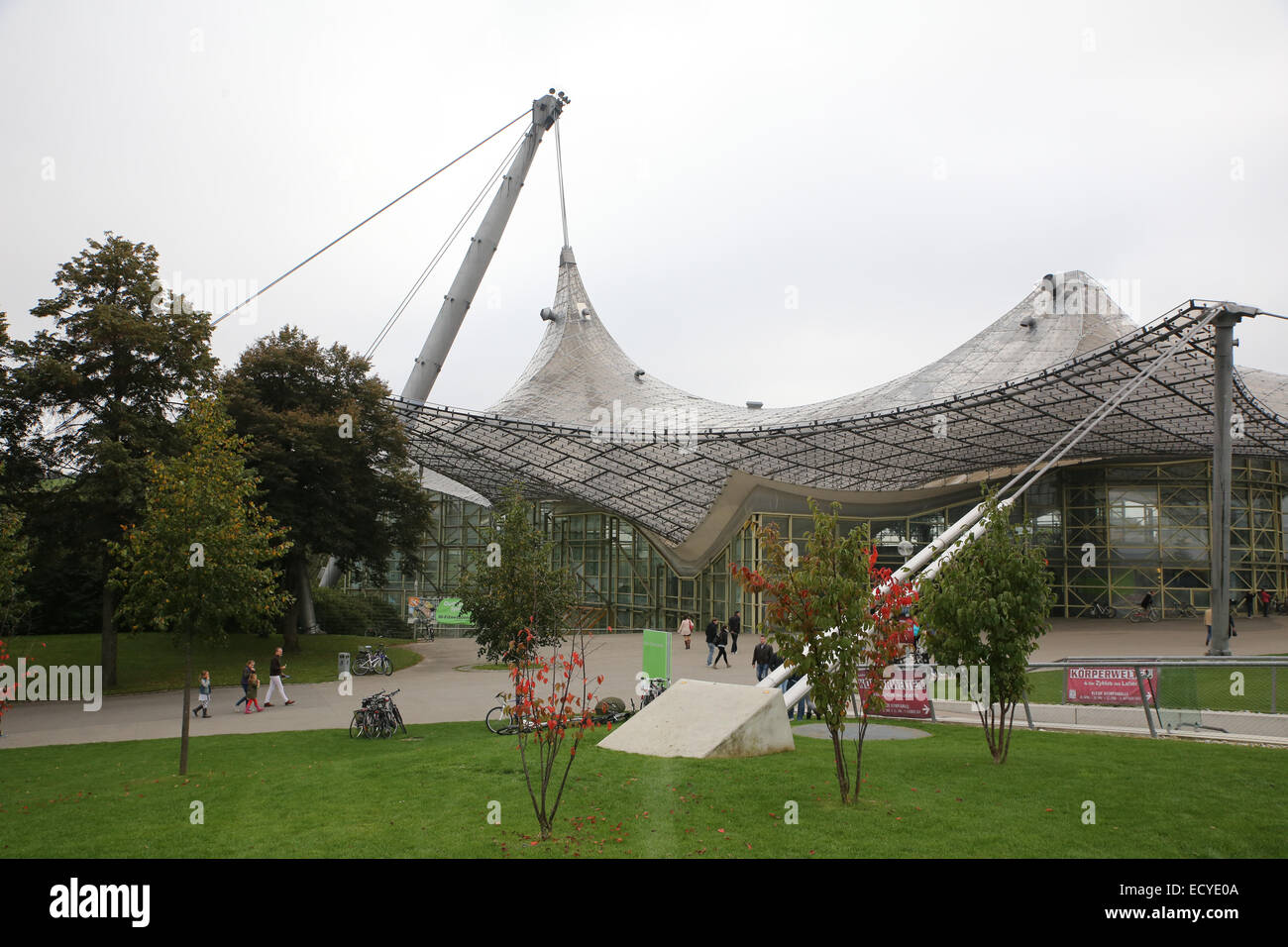 Olympiapark Munich Allemagne Parc olympique Banque D'Images