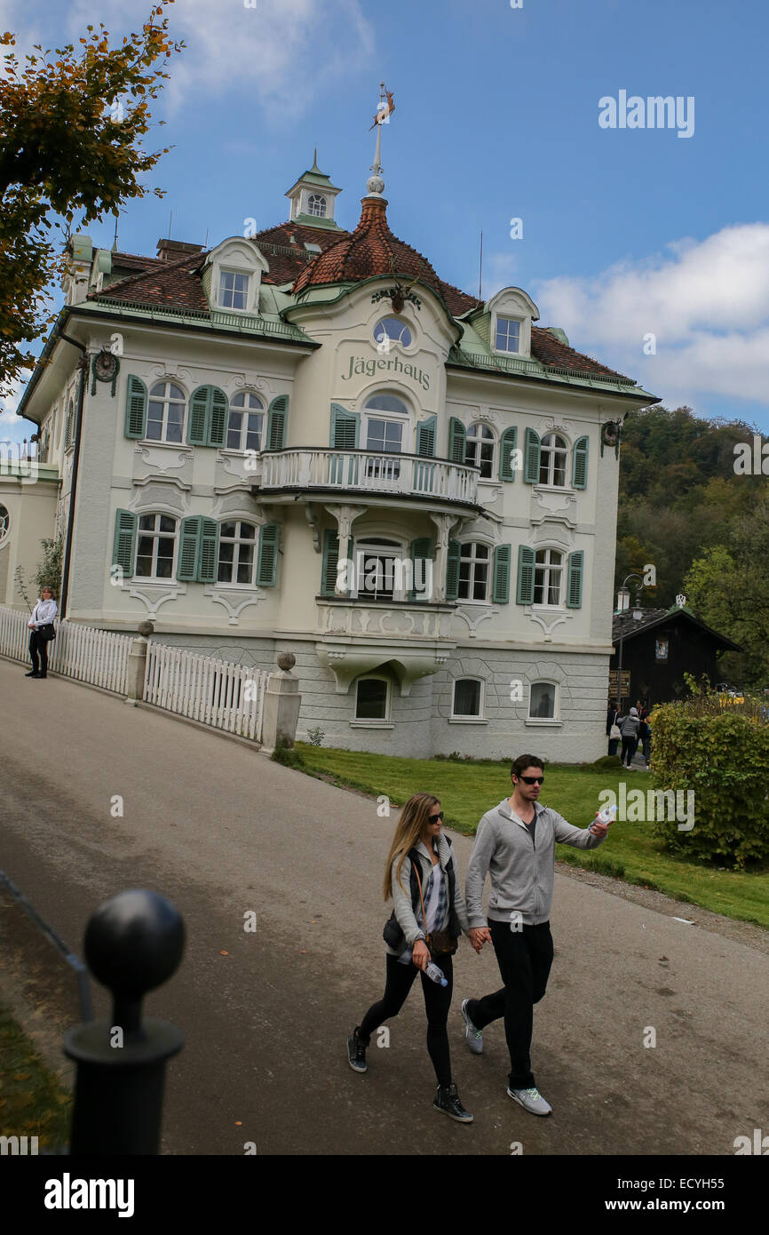 Hôtel Villa Jagerhaus Allemagne Bavière Hohenschwangau Banque D'Images