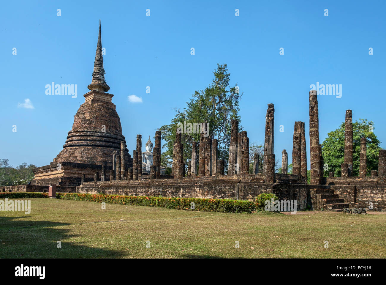 Chedi au parc historique de Sukhothai, Thaïlande Banque D'Images