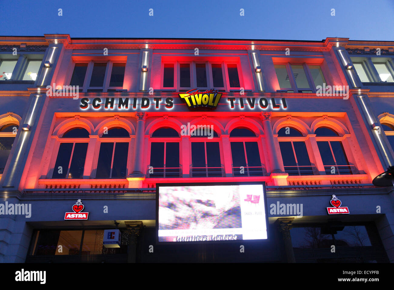 Schmidts Tivoli, Reeperbahn, St Pauli, Hambourg, Allemagne, Europe Banque D'Images