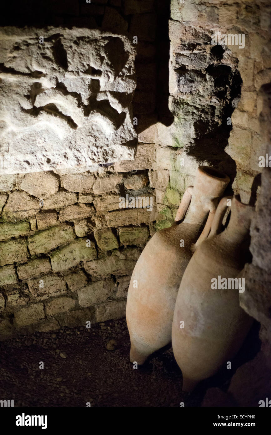 Musée Horreum Romain. Narbonne. La France. L'Horreum est le seul édifice datant de l'époque classique qui peut encore être vu dans Banque D'Images