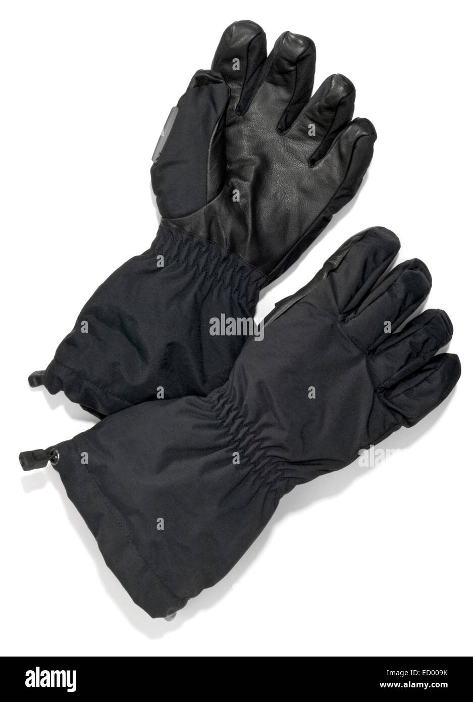La preuve de l'eau chaude noir Gants hiver Banque D'Images