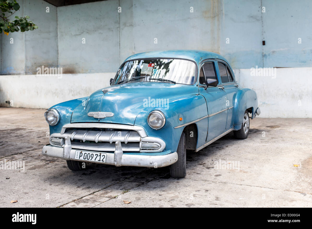 Voiture classique à La Havane, Cuba Banque D'Images