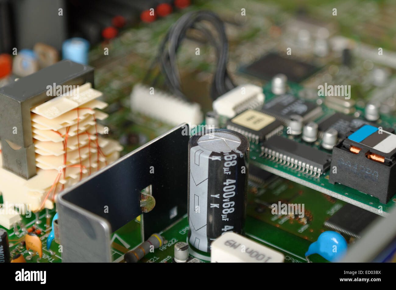 Bloc d'alimentation dans les appareils électroniques Banque D'Images