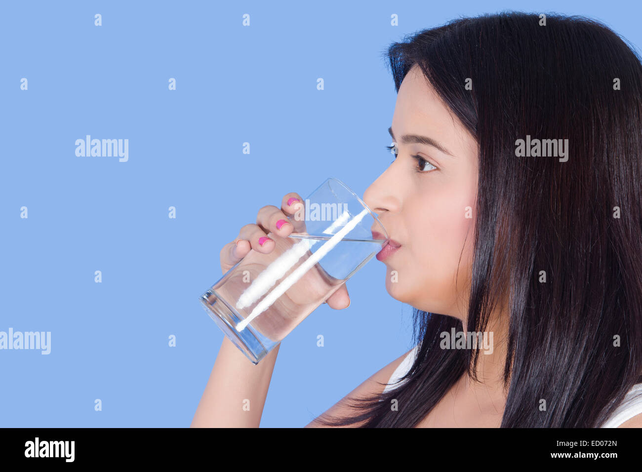 Belle Dame indienne l'eau potable Banque D'Images