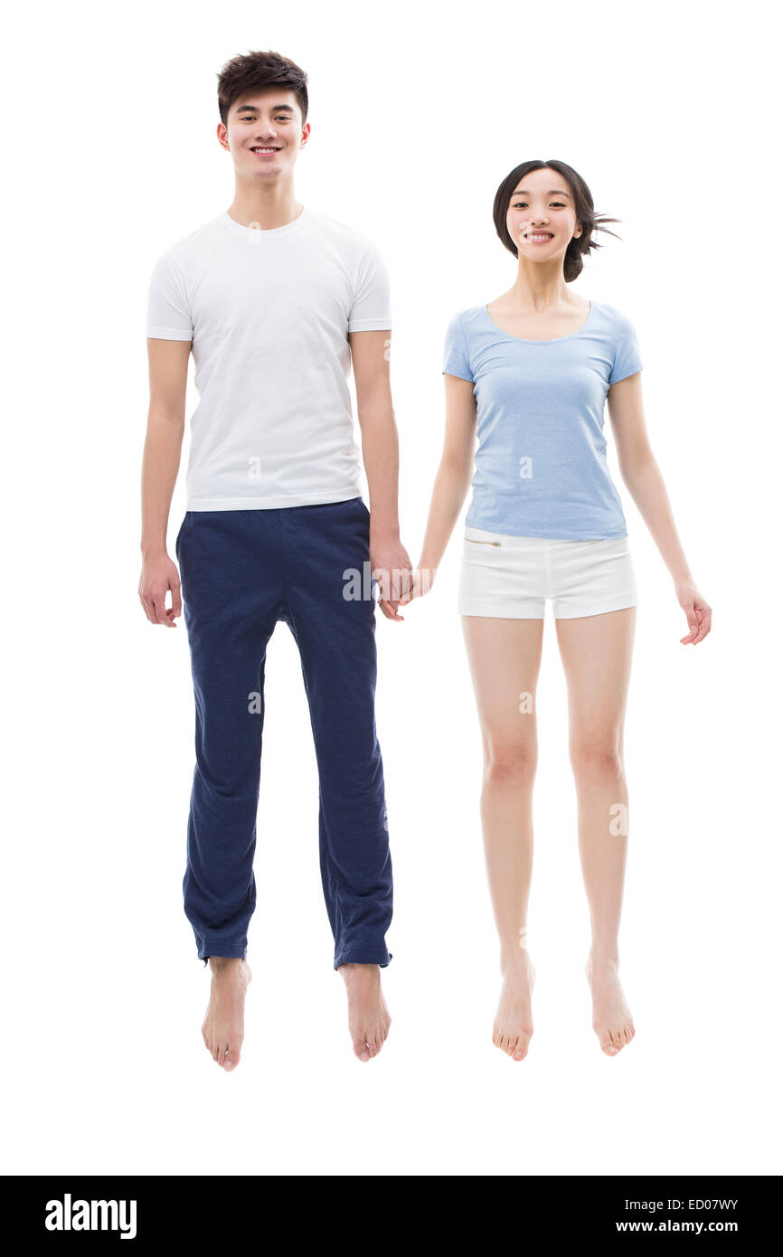 Portrait of happy young couple Banque D'Images