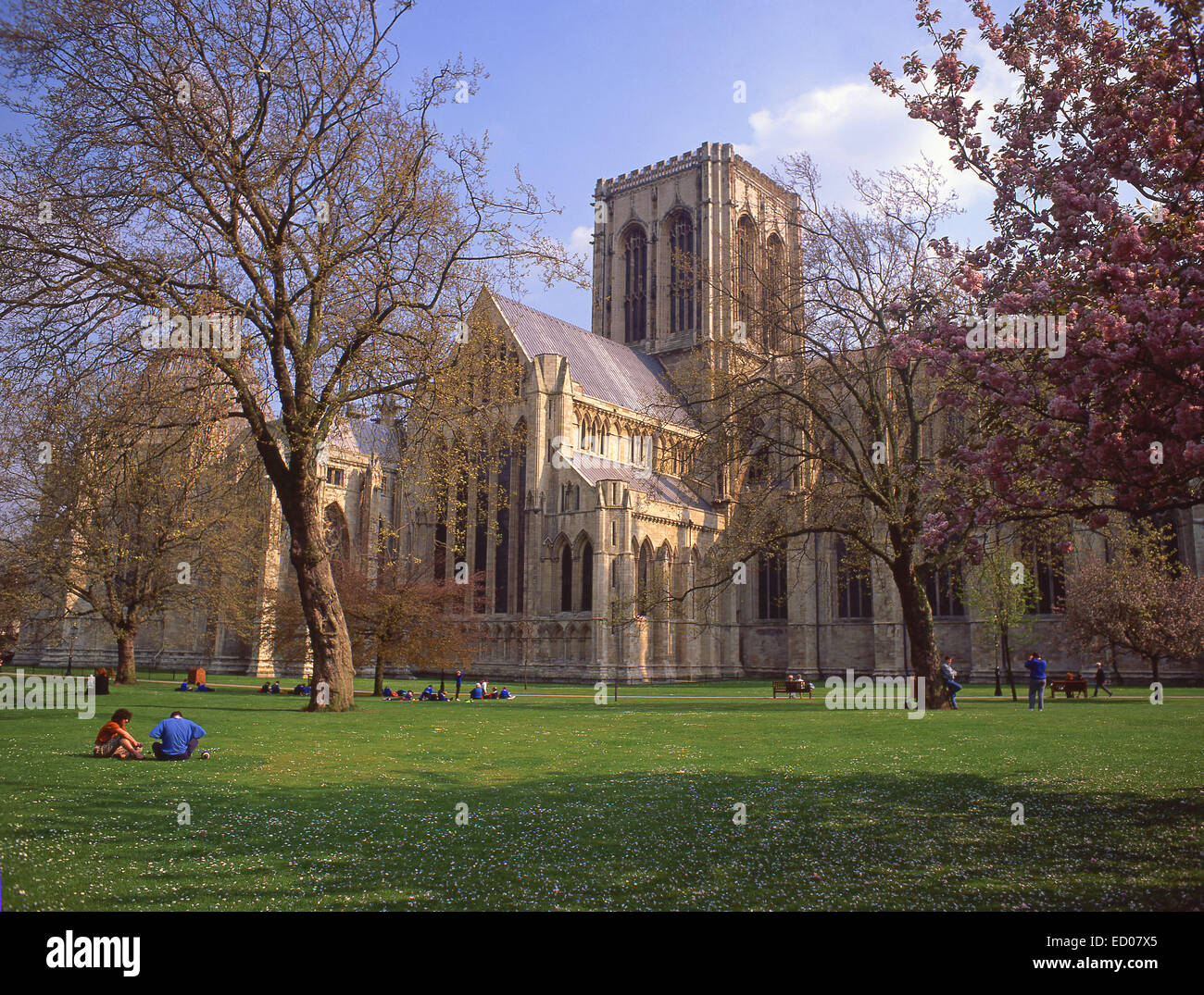 La cathédrale de York, York, North Yorkshire, Angleterre, Royaume-Uni Banque D'Images