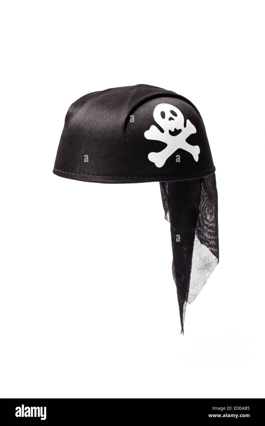 Image d'un chapeau de pirate isolé sur fond blanc. Banque D'Images